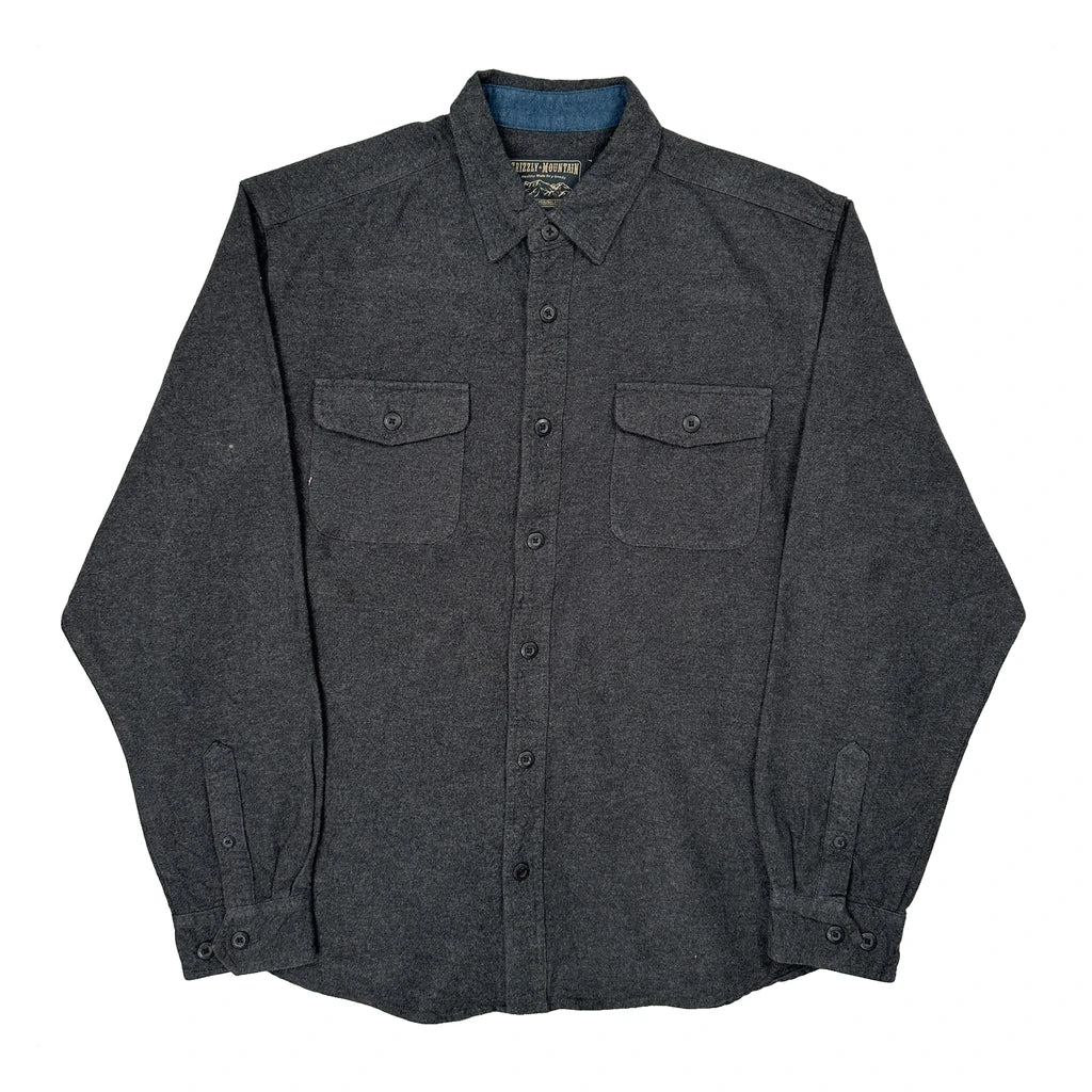 Grizzly Mountains Shirt - XL Gray Cotton