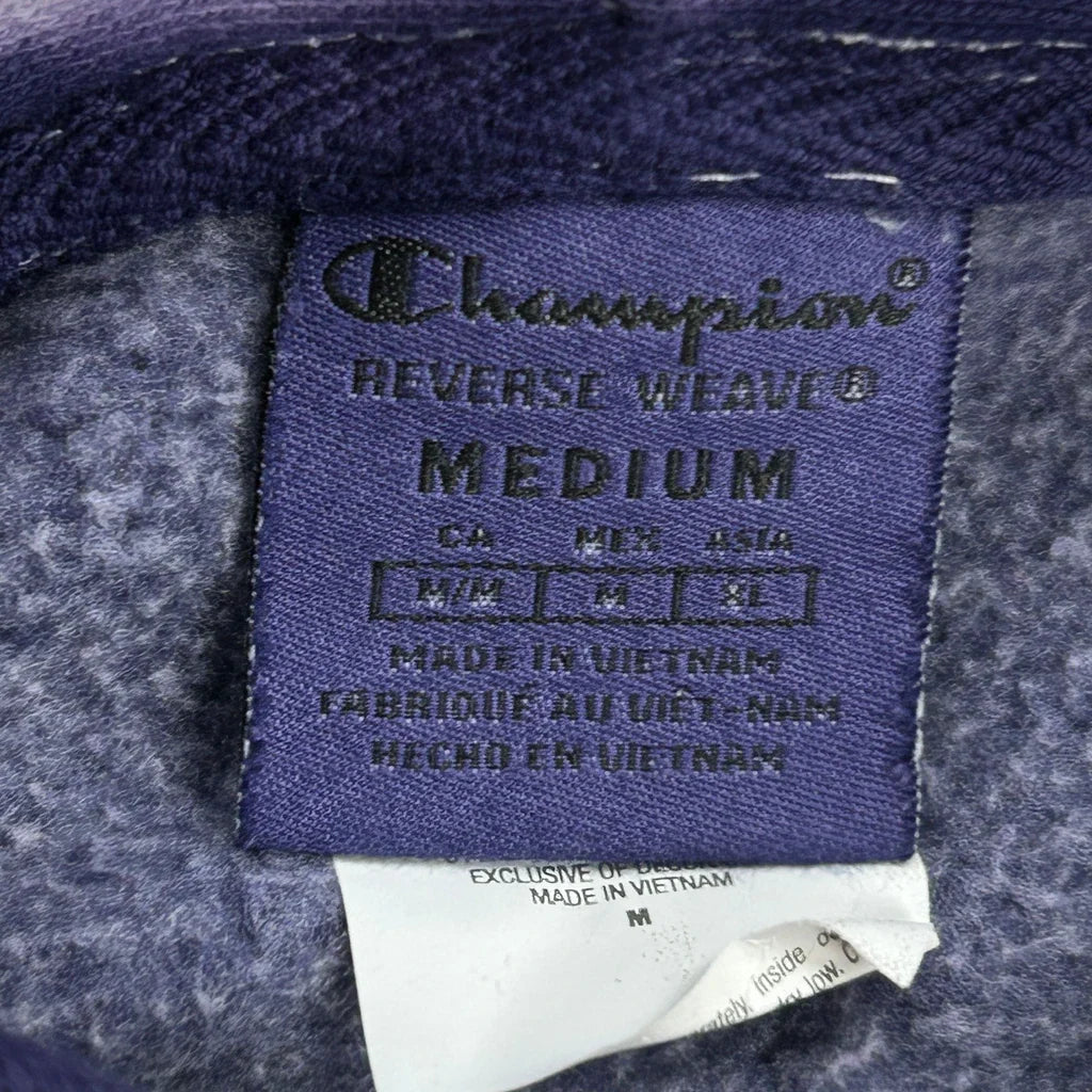 Reverse Weave Champion Tie-Dye Hoodie - Medium Purple Cotton
