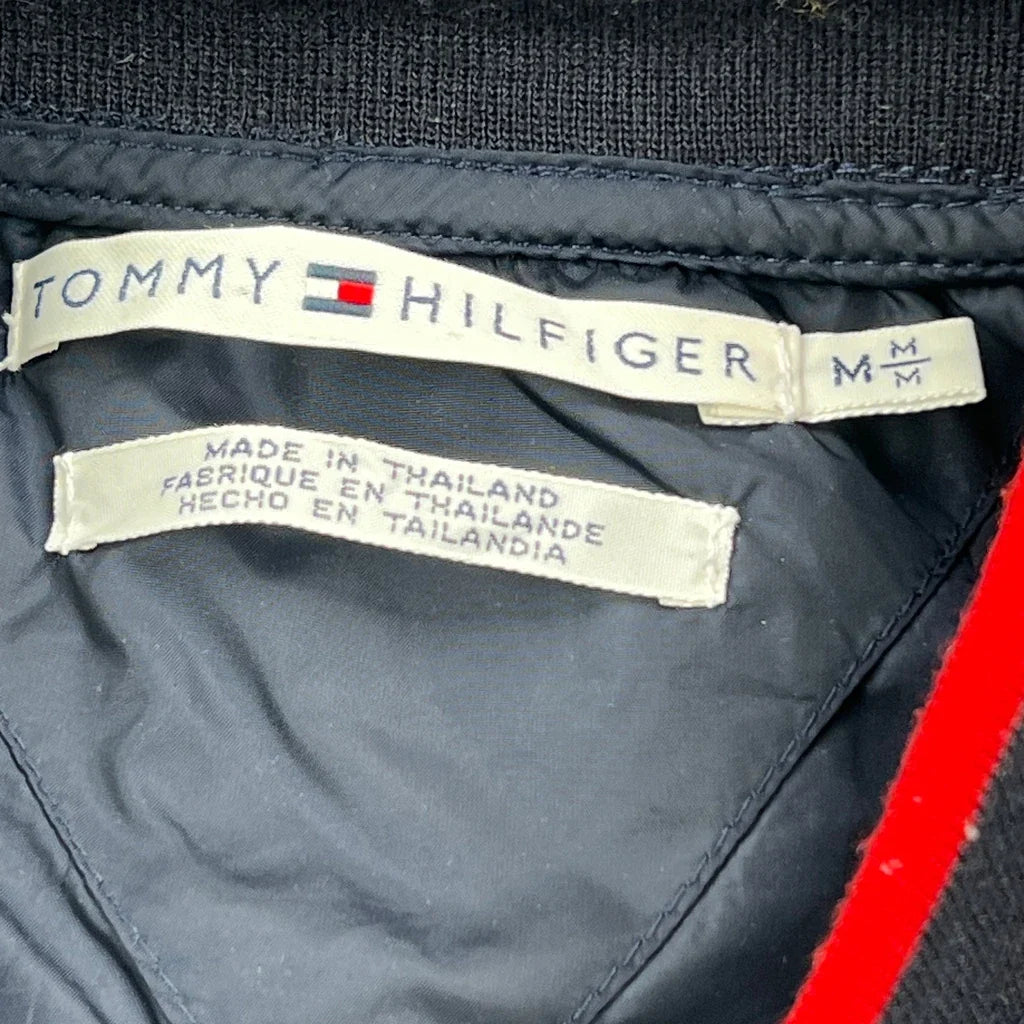 Tommy Hilfiger Bomber Jacket - Medium Navy Polyester