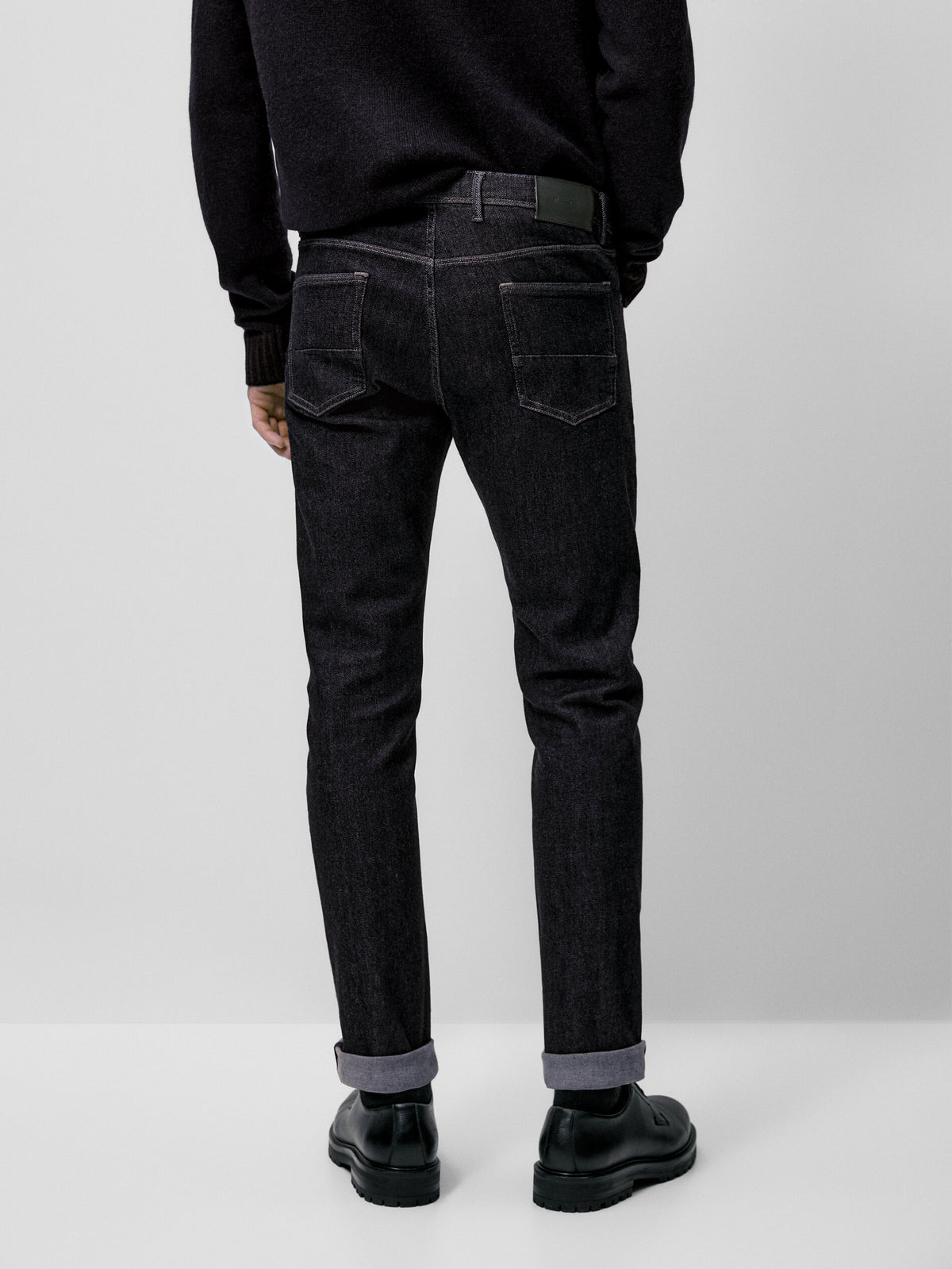 Pantalón vaquero desencolado slim fit - INDIGO