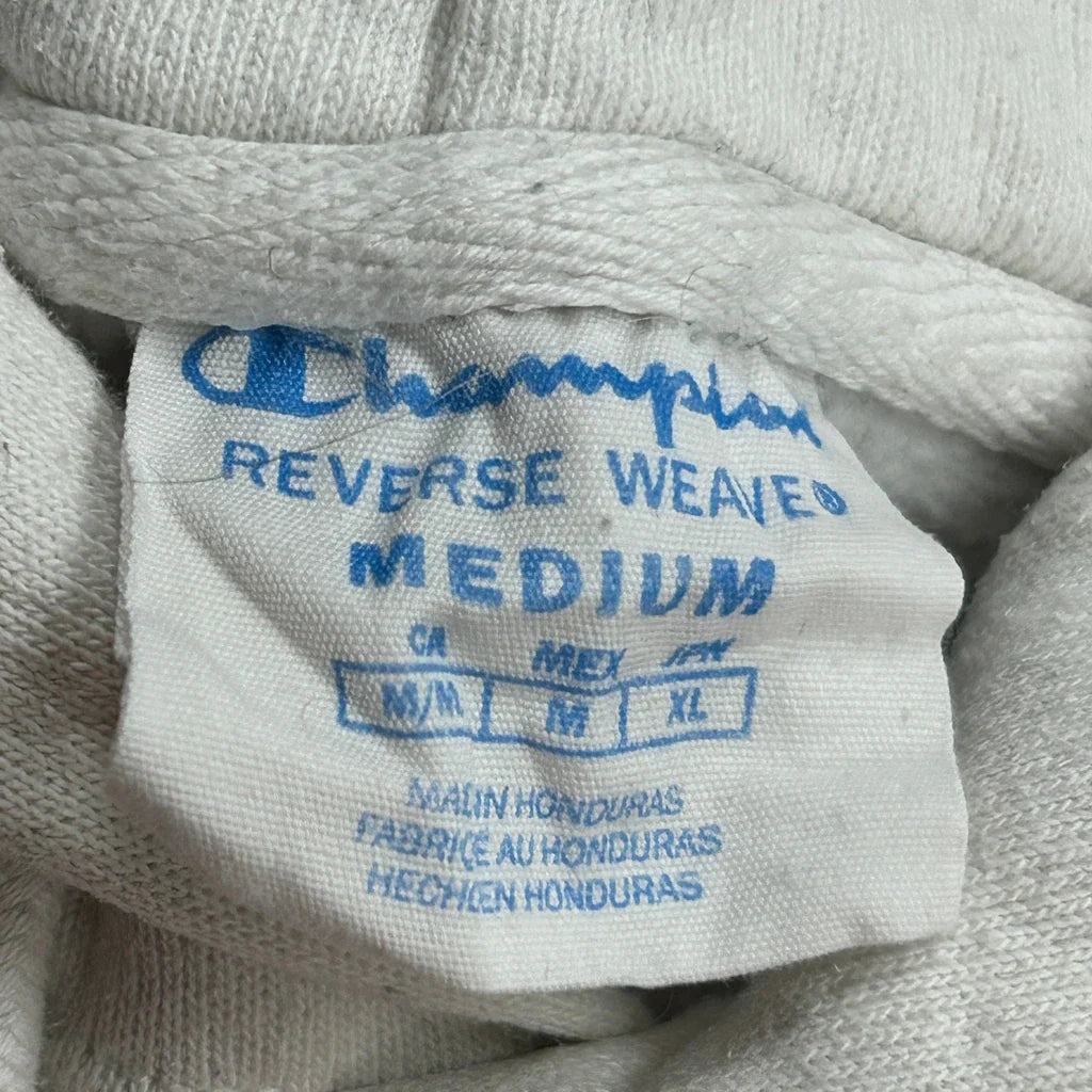 Reverse Weave Champion Hoodie - Medium White Cotton
