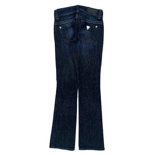 Guess Boot Cut Jeans - 30W US 4 Dark Wash Cotton Blend