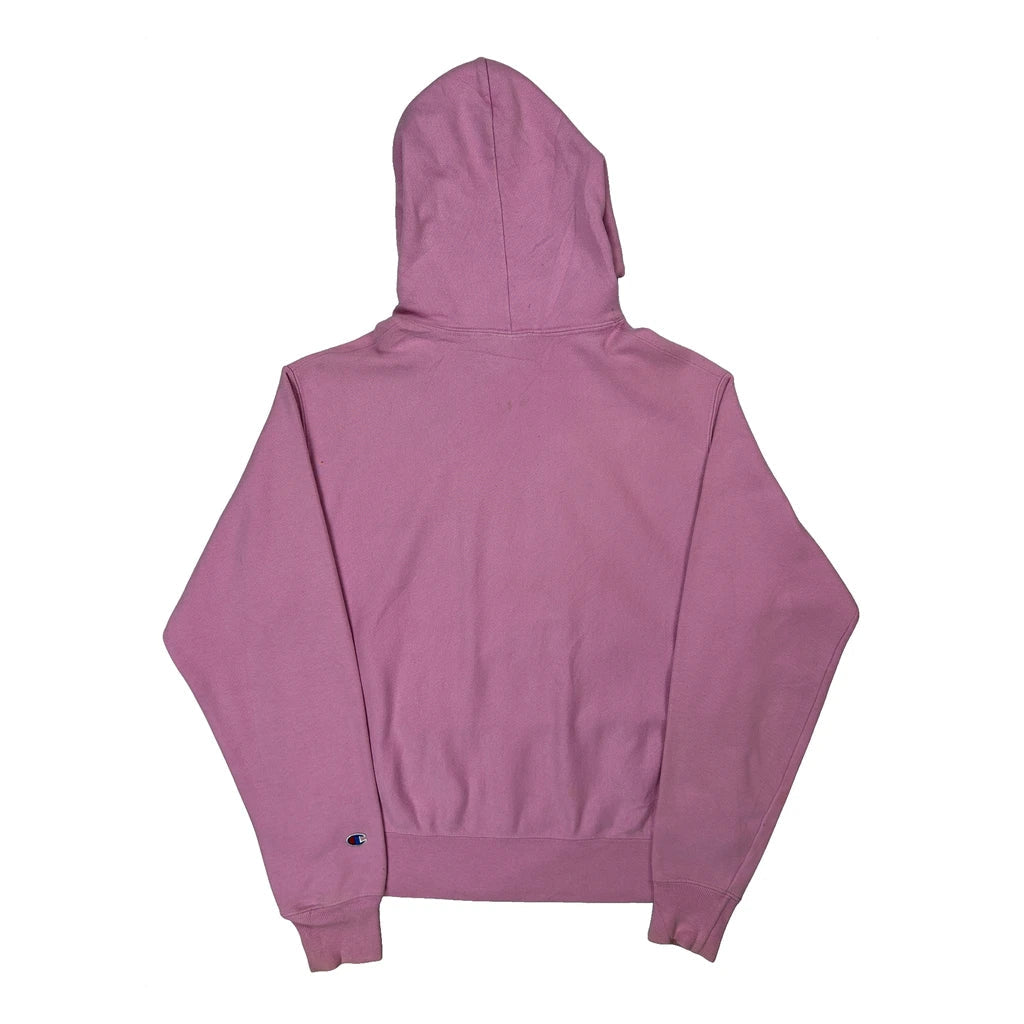 Reverse Weave Champion Hoodie - Medium Pink Cotton Blend
