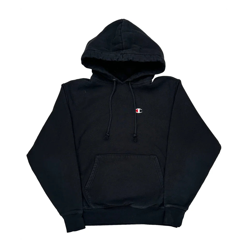 Reverse Weave Champion Hoodie - Medium Black Cotton
