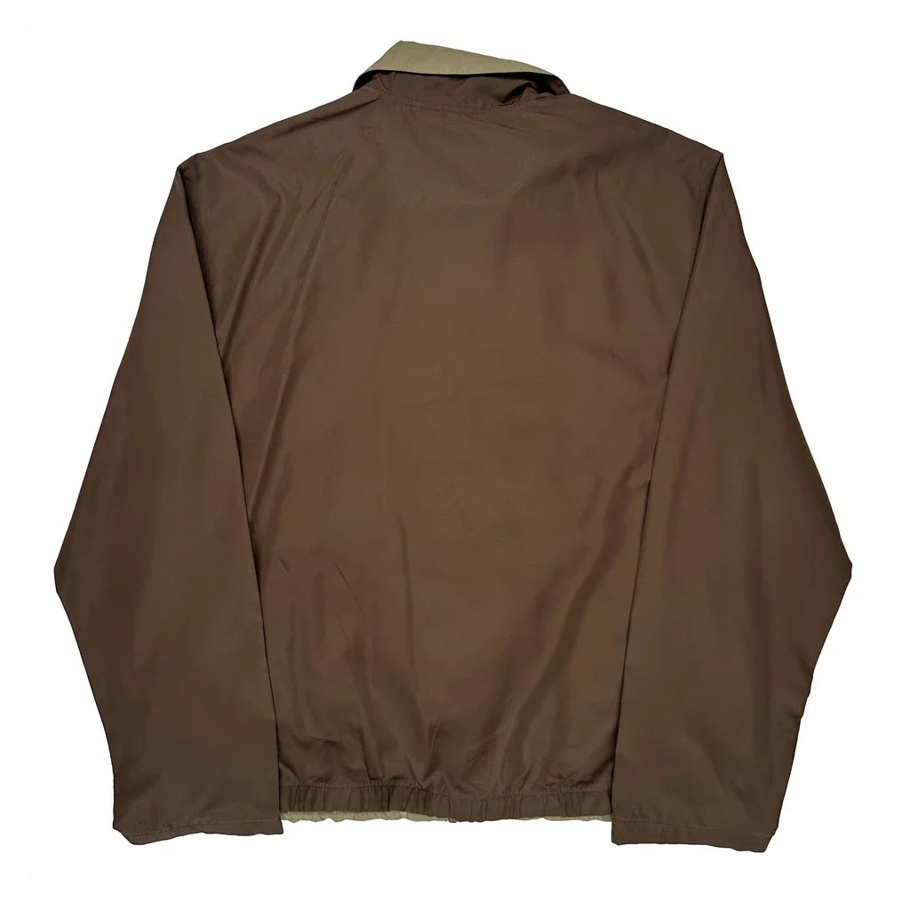 Puma Spellout Track Jacket - Large Brown Polyester
