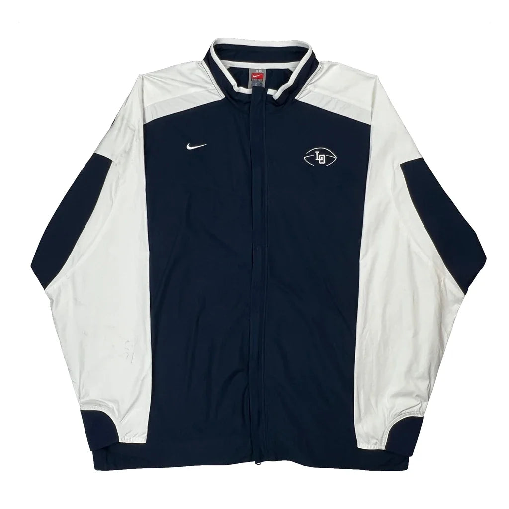 Football Team Logo Nike Football Track Jacket - 2XL Navy Polyester