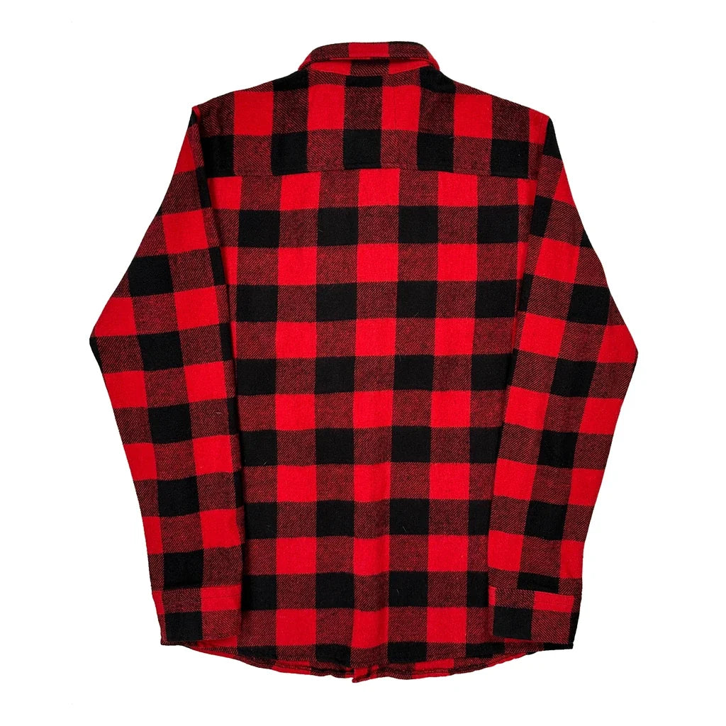 Defacto Checked Flannel Shirt - Medium Red Cotton