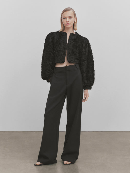 Chaqueta estructura bucle -Studio - NEGRO