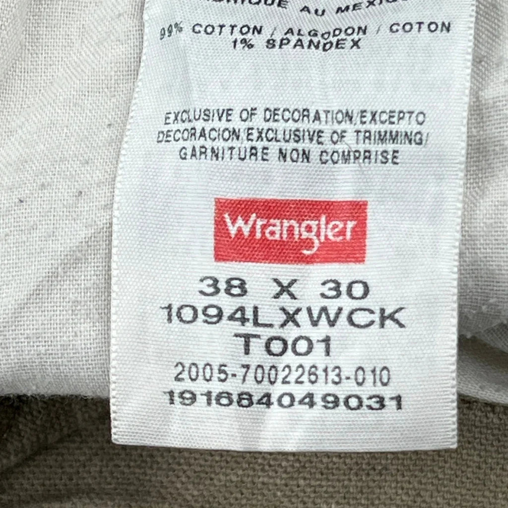 Wrangler Carpenter Pants - 36W 30L Brown Cotton