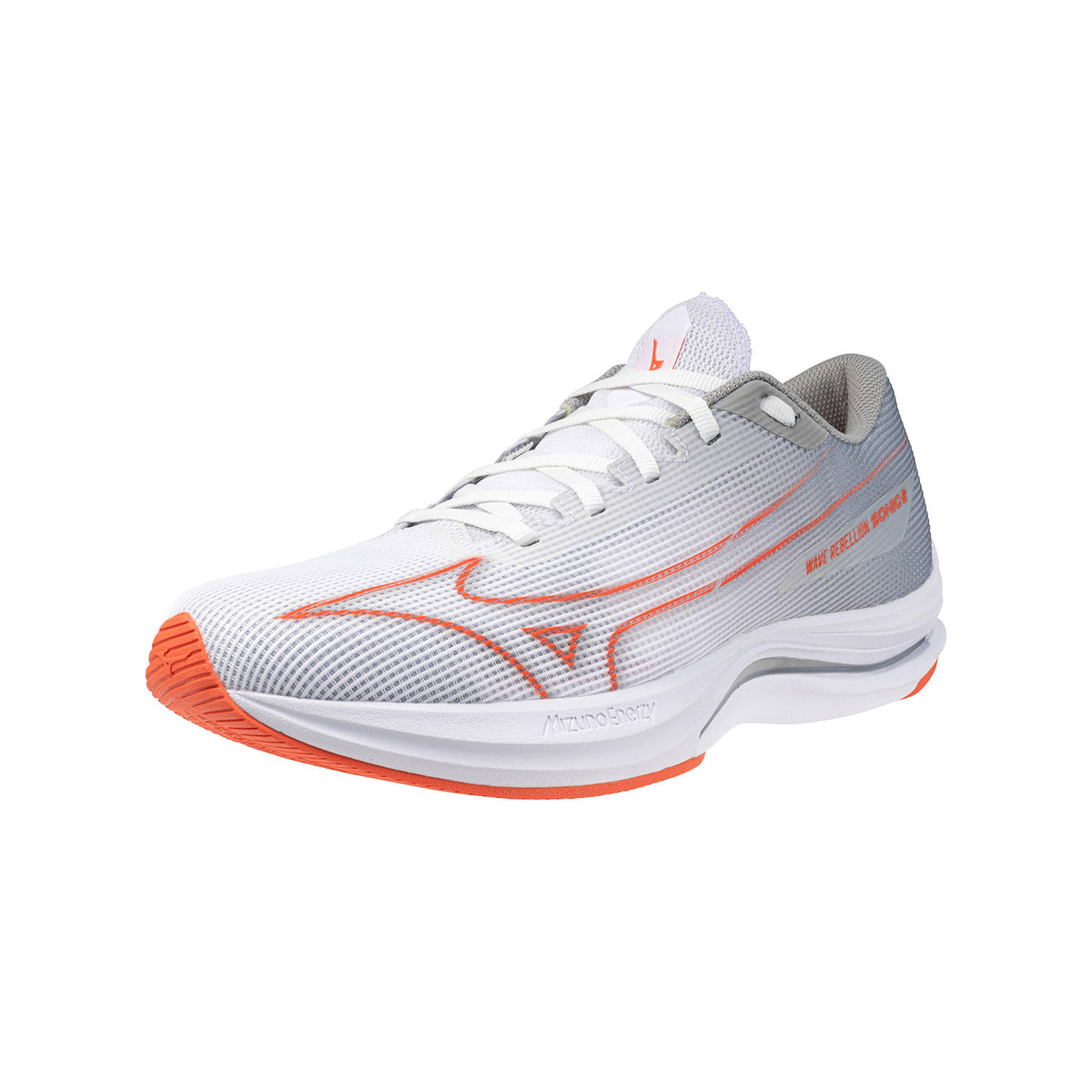 Mizuno Wave Rebellion Sonic 2 White/Hot Coral/Harbor Mist