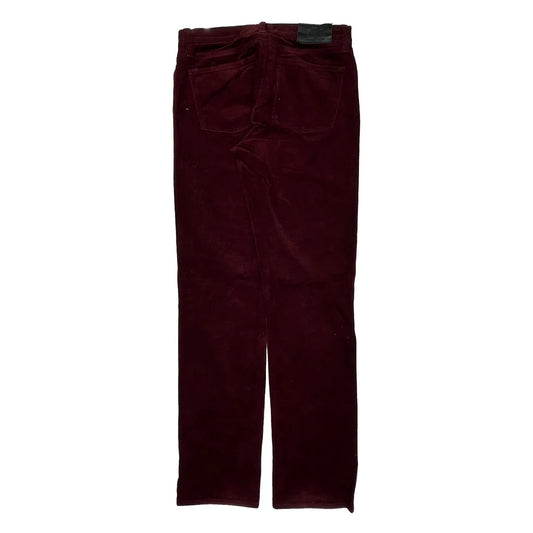 Ralph Lauren Cord Pants - 30″ Waist Burgundy Cotton