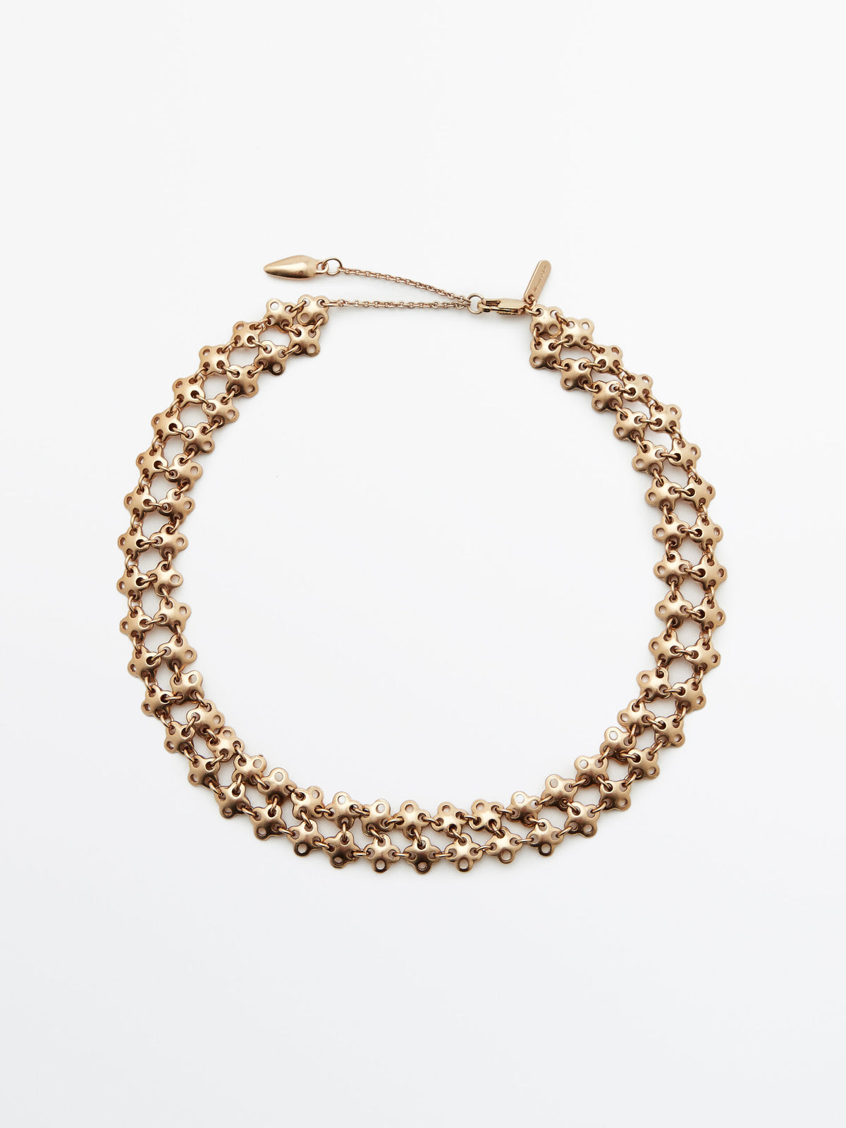 Collar choker piezas baño oro - ORO