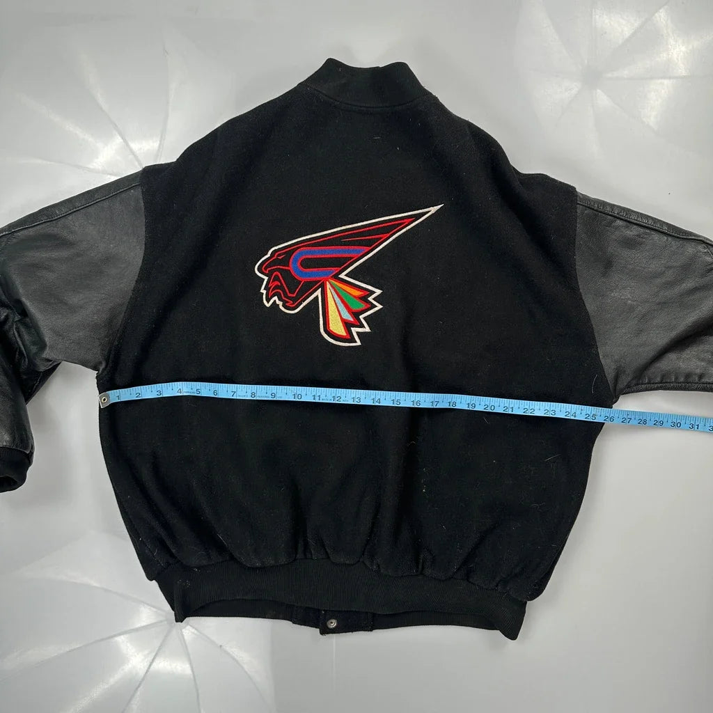 Chesterfield Falcons Hockey Pannill Varsity Jacket - XL Black Wool Blend