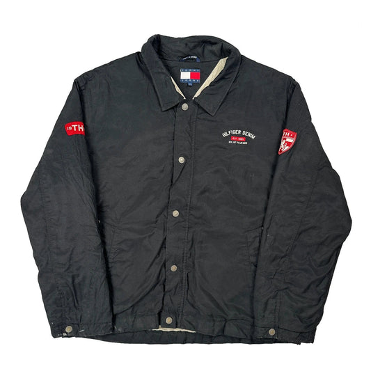 Tommy Jeans Spellout Jacket - XL Black Polyester
