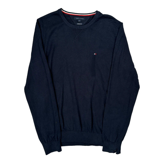 Tommy Hilfiger Sweater - Large Navy Cotton