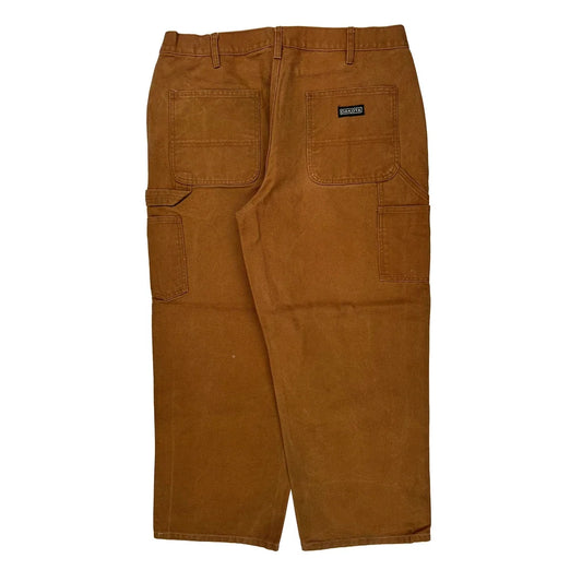 Dakota Grizzly Carpenter Pants - 36W 29L Brown Cotton