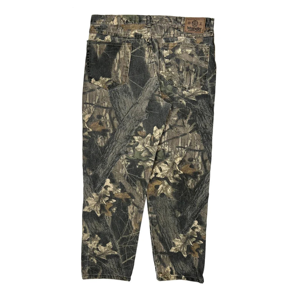 Wrangler Camo Cargo Pants - 36W 30L Camo Cotton
