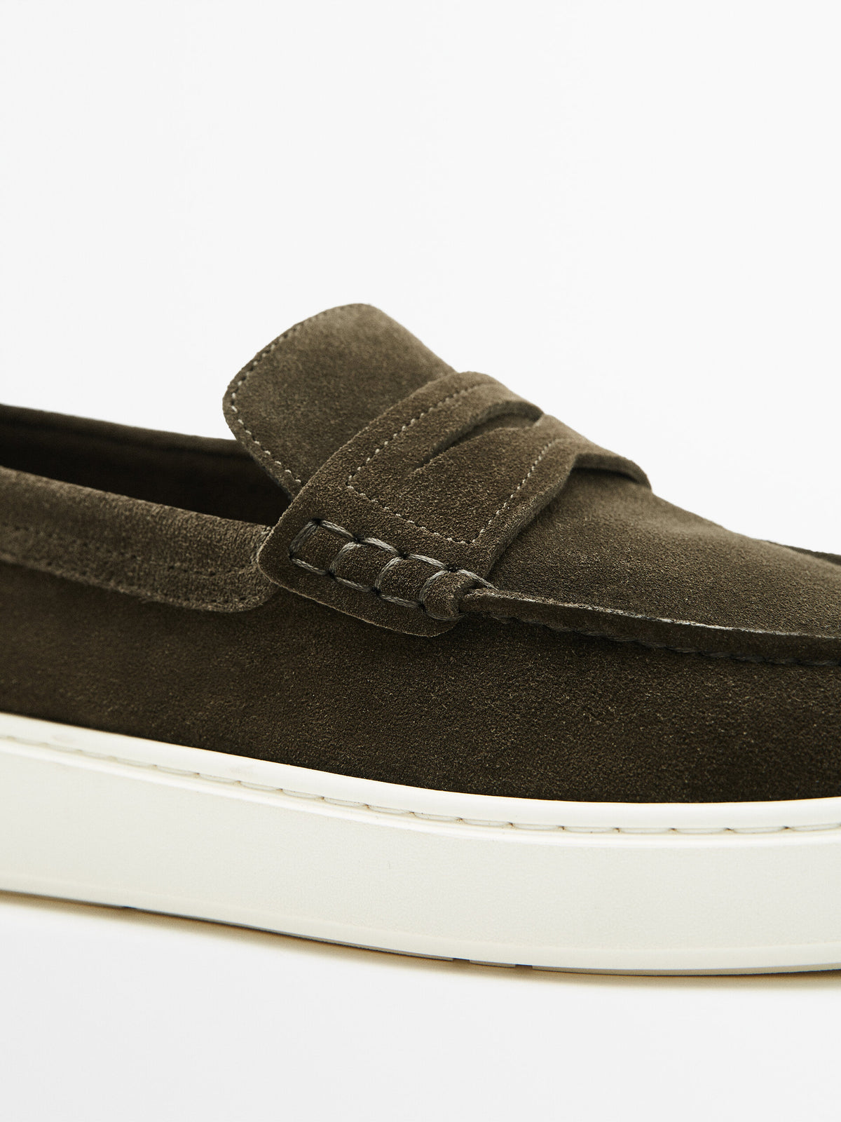 Mocasín soft serraje antifaz - KAKI