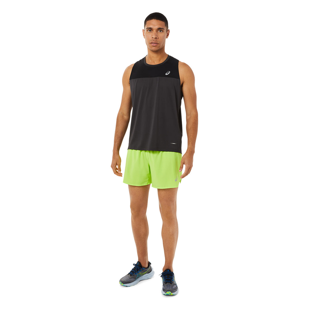 Asics Race Knit Canotta Performance Black/Graphite Grey