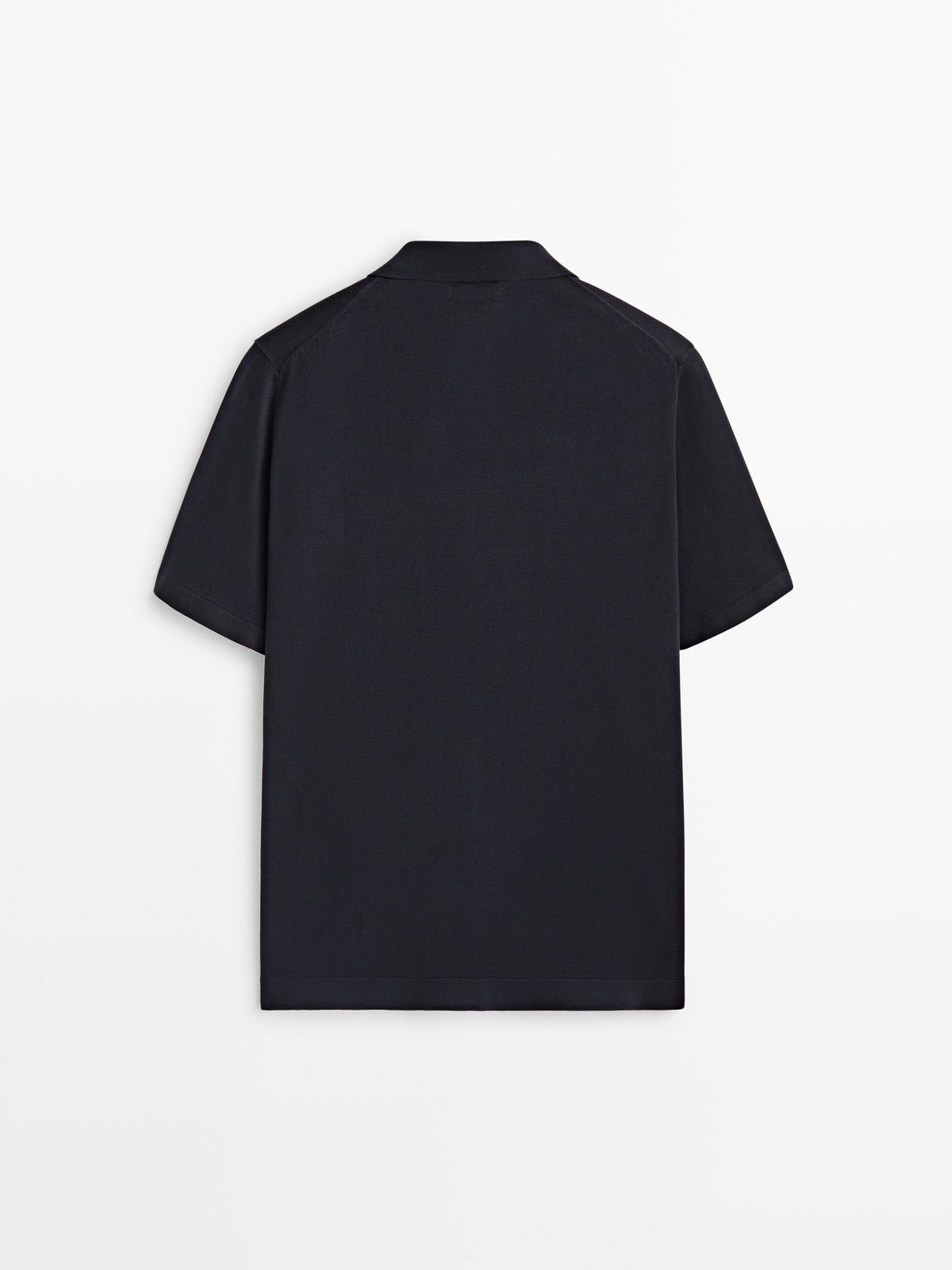 Camisa punto milano manga corta - AZUL MARINO