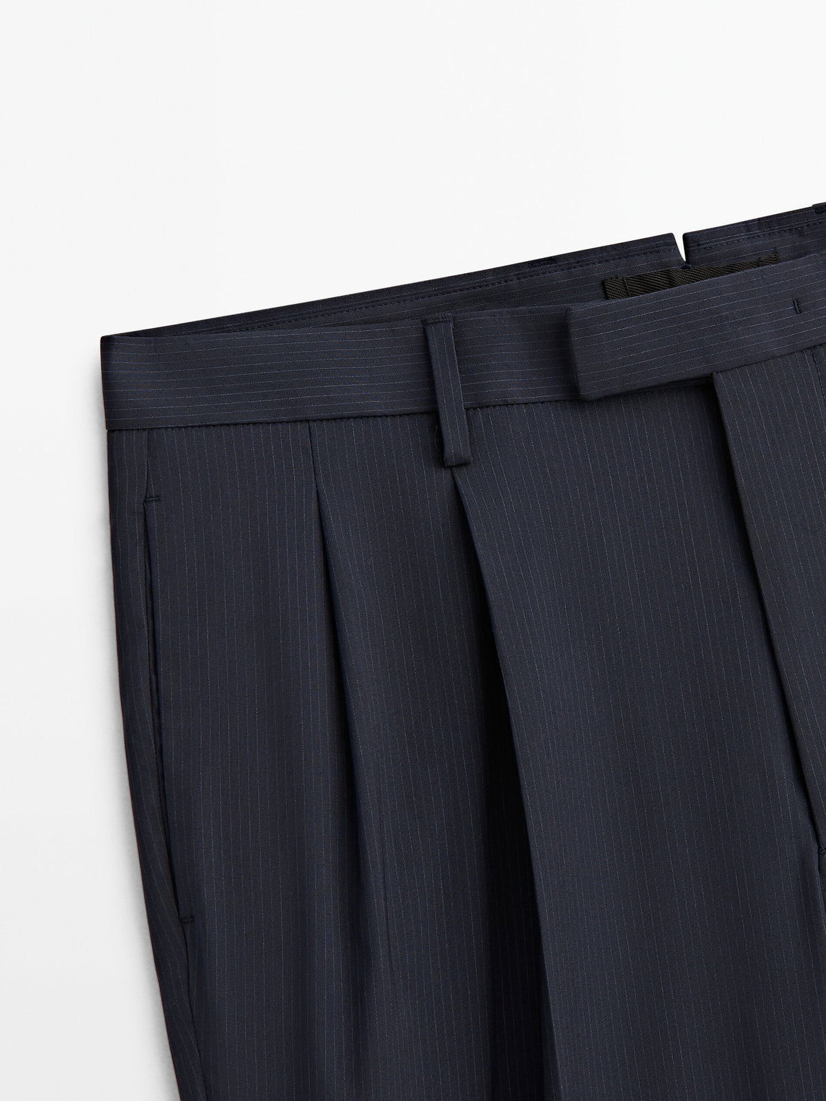 Pantalón traje raya diplomática -Studio - MARINO OSCURO