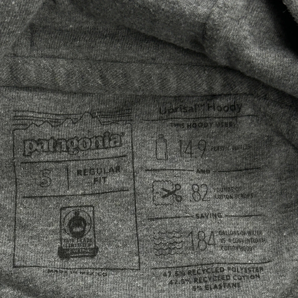 Patagonia Hoodie - Small Gray Cotton Blend