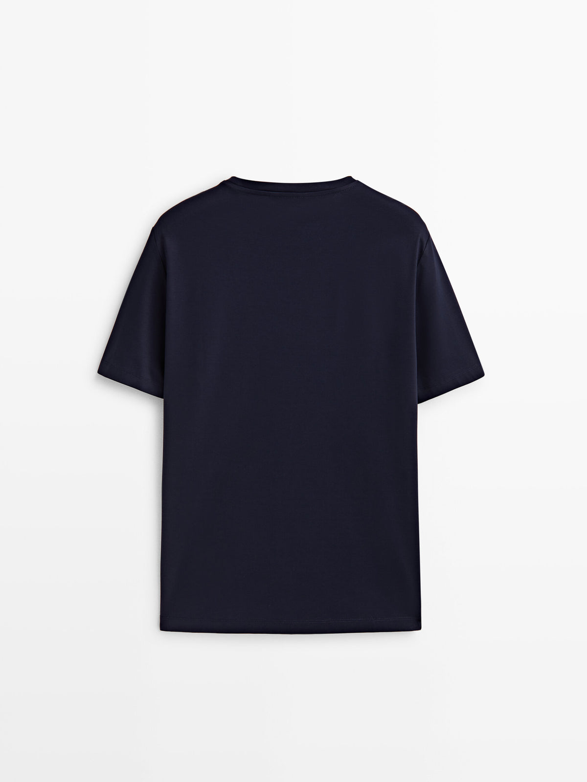 Camiseta manga corta algodón mercerizado - AZULÓN