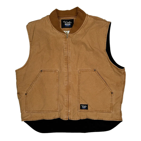 Walls Workwear Vest - XL Brown Cotton