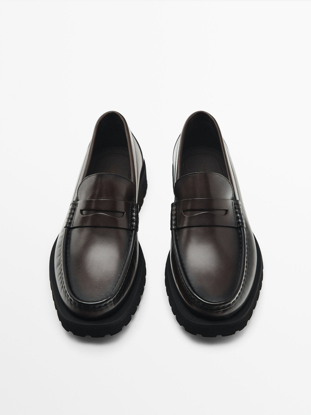 Mocasín piel napa marrón - Studio - MARRÓN
