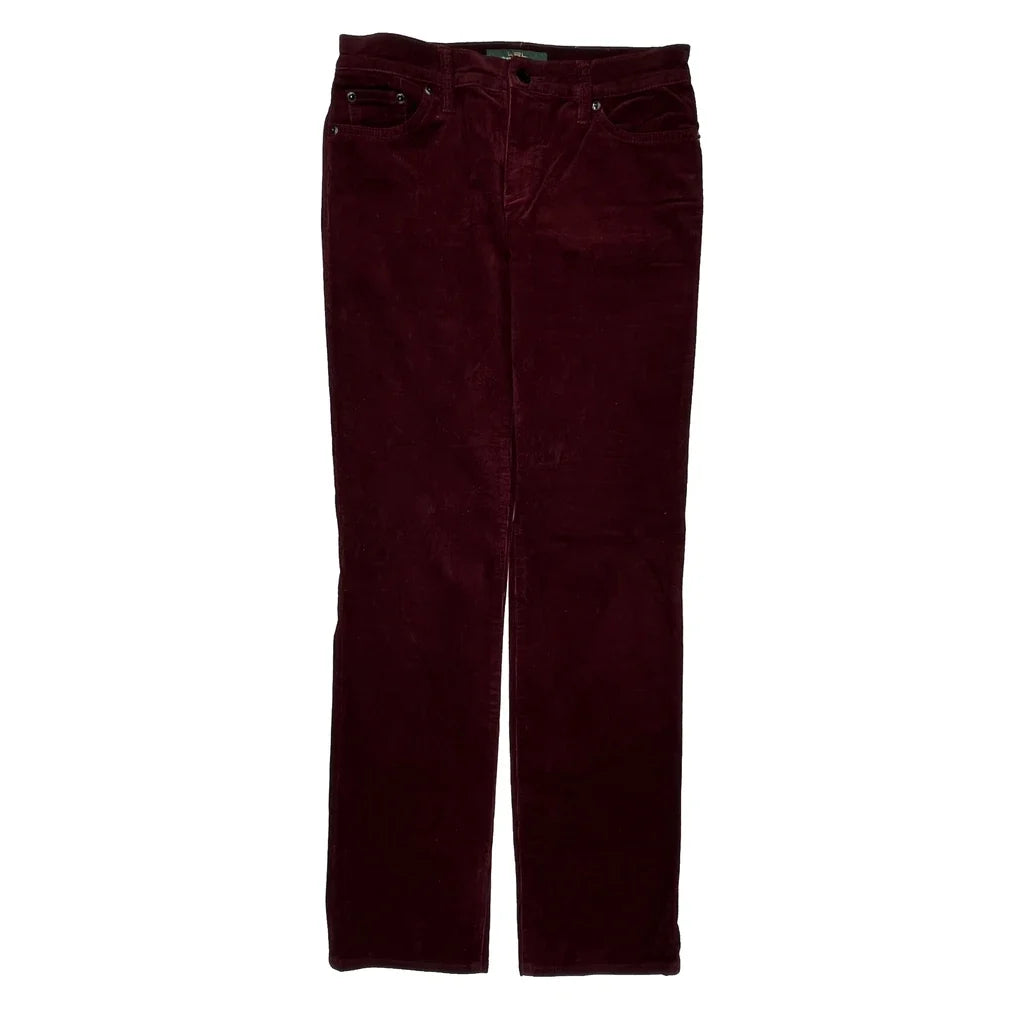 Ralph Lauren Cord Pants - 30″ Waist Burgundy Cotton