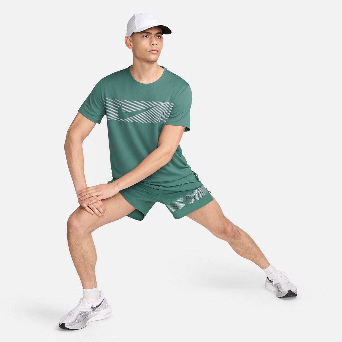 Nike Miler Flash Maglietta Bicoastal/Reflective Silver