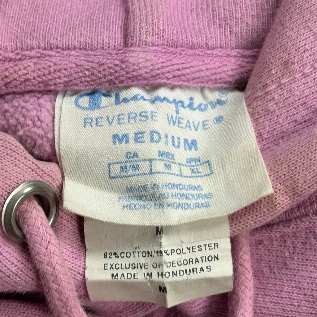 Reverse Weave Champion Hoodie - Medium Pink Cotton Blend