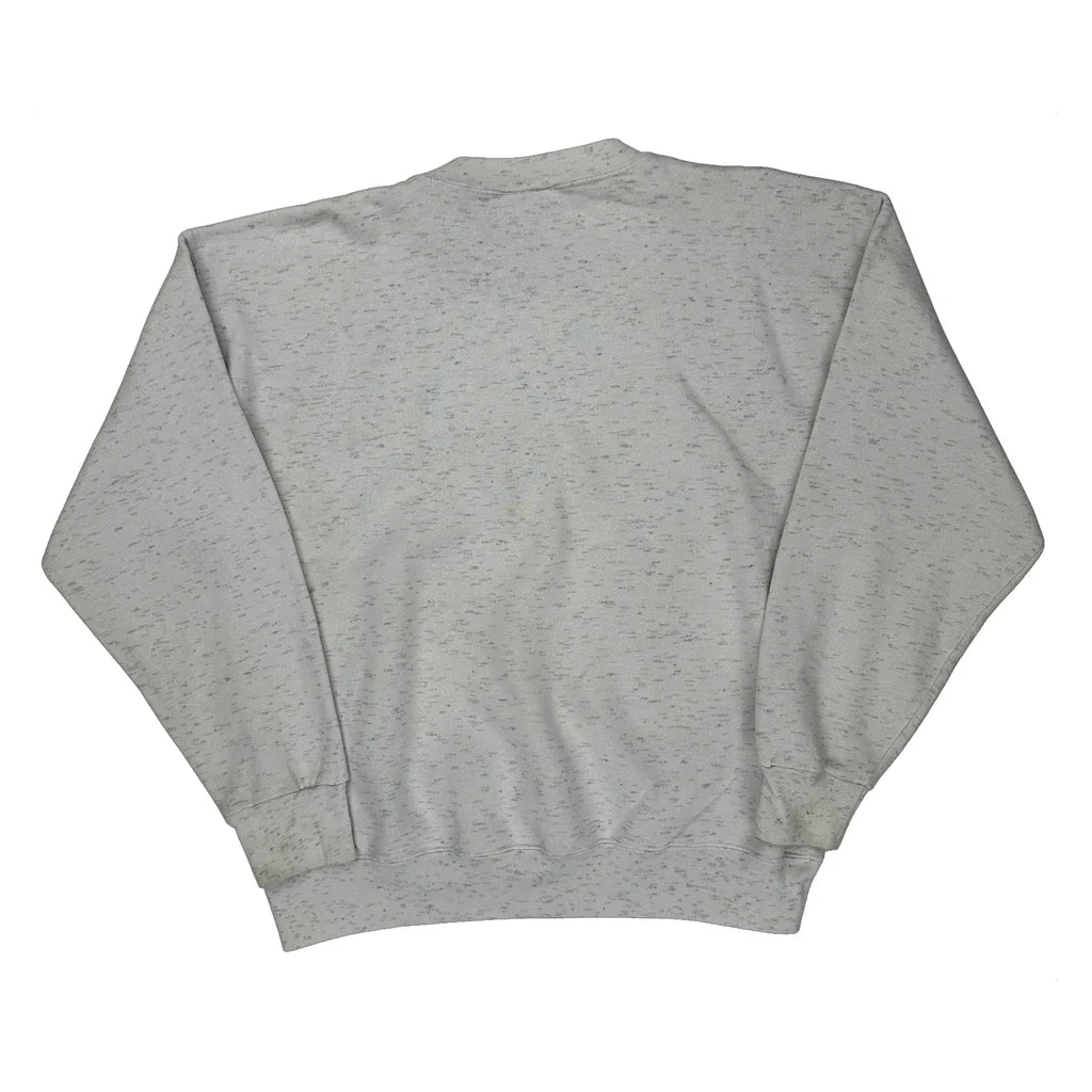 Mickey Mouse Disney Cartoon Sweatshirt - Large Gray Cotton Blend