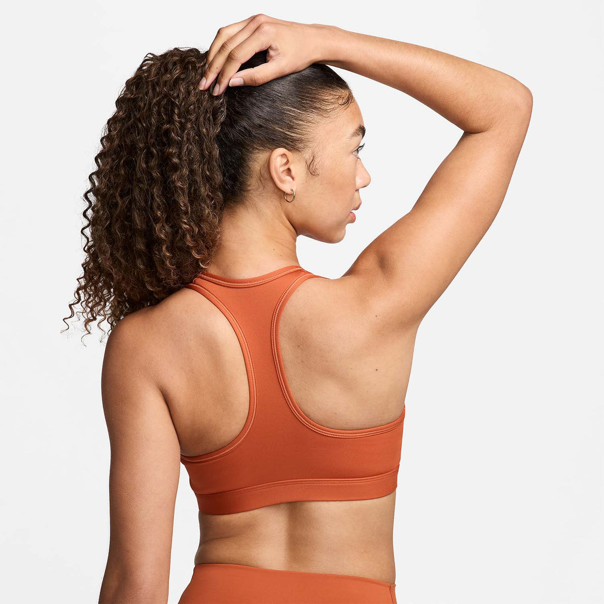 Nike Swoosh Dri-FIT Reggiseno Sportivo Burnt Sunrise/White