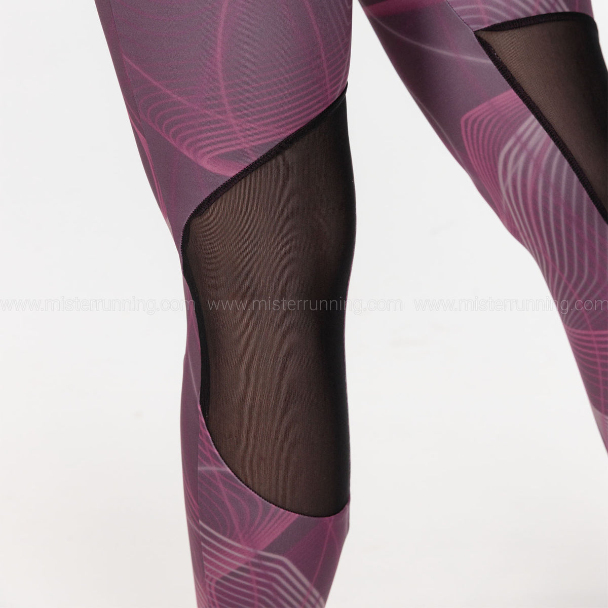 Mizuno Printed Tights Grape Wine
