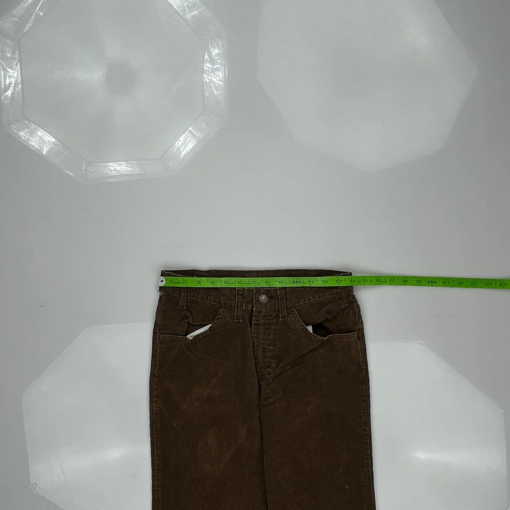 Levis Boot Cut Cord Pants - 28″ Waist Brown Corduroy