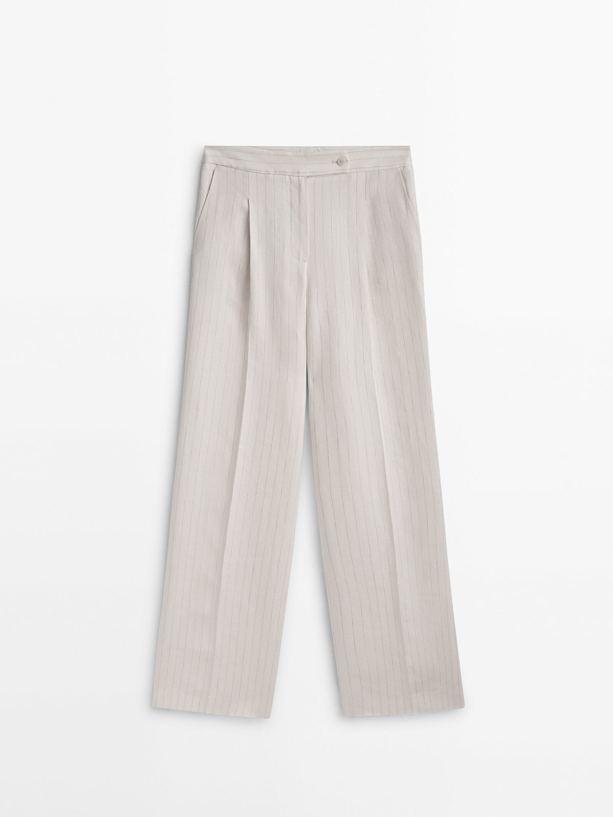 Pantalón traje pinzas raya diplomática - CRUDO