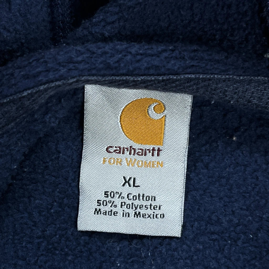 Carhartt Hoodie - XL Blue Cotton Blend
