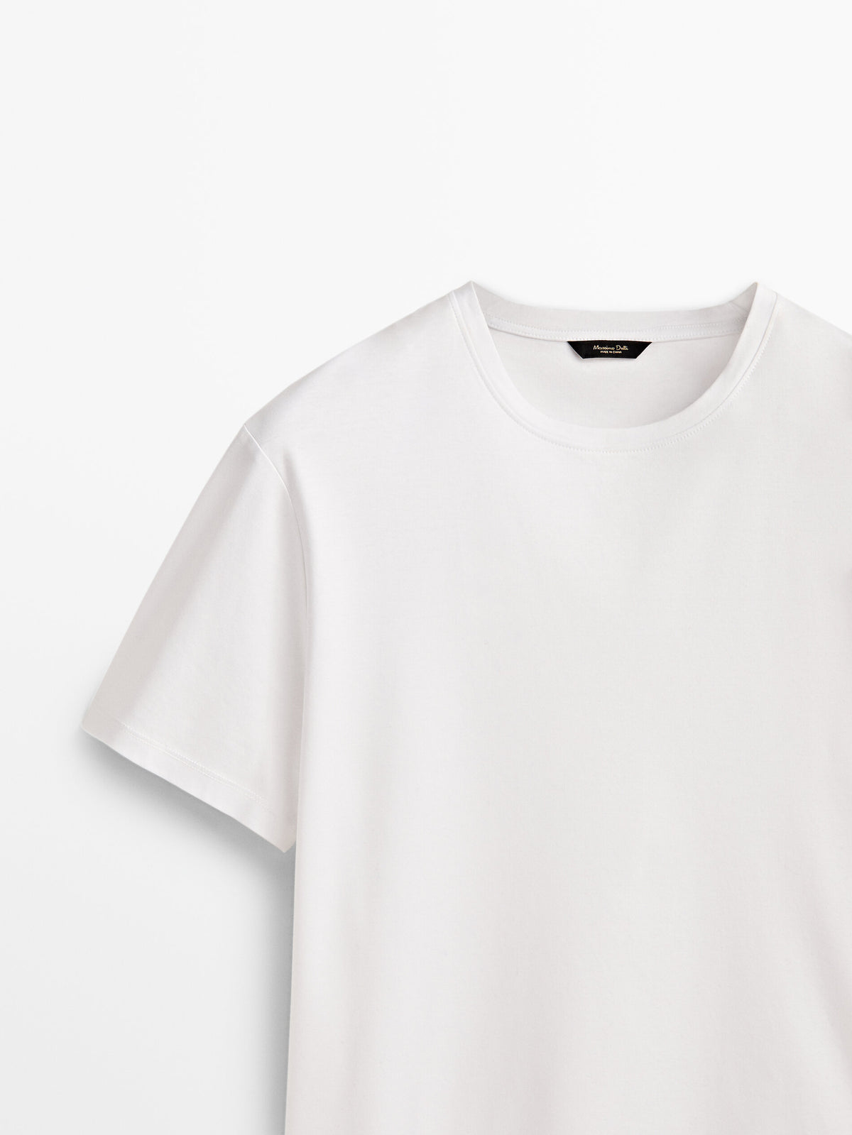 Camiseta manga corta algodón mercerizado - BLANCO