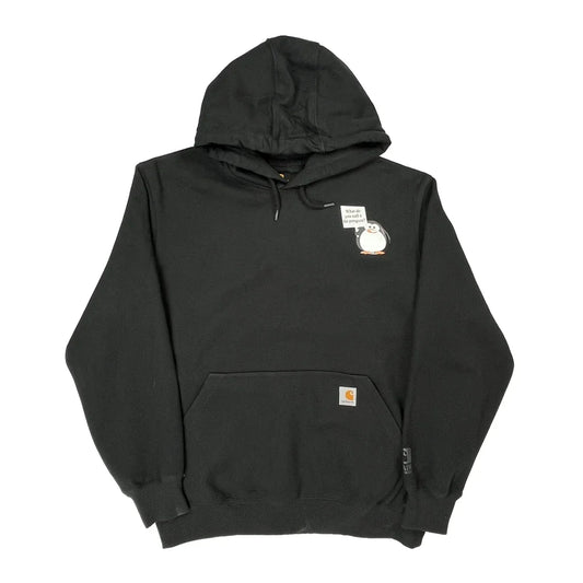 Fat Penguin Snow & Ice Control Carhartt Hoodie - Large Black Cotton