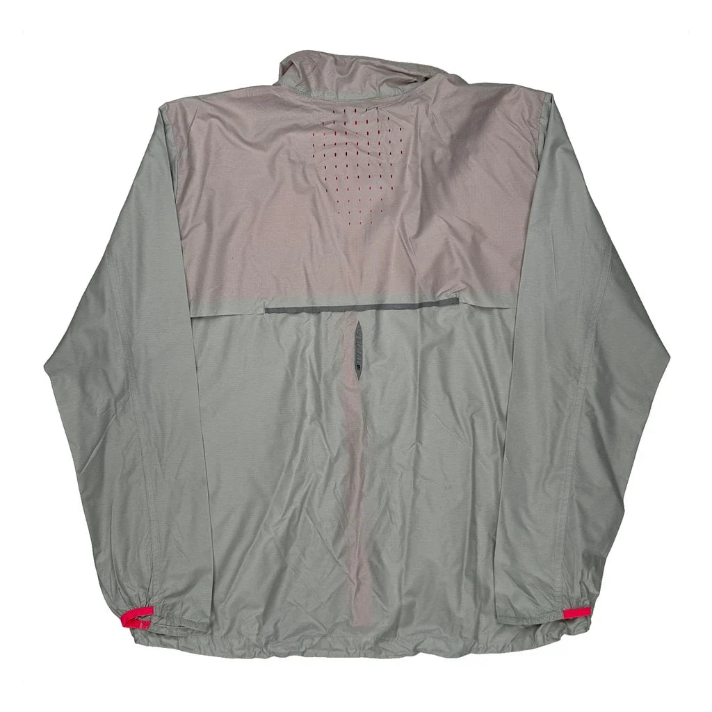 New Balance Windbreaker - 2XL Gray Polyester