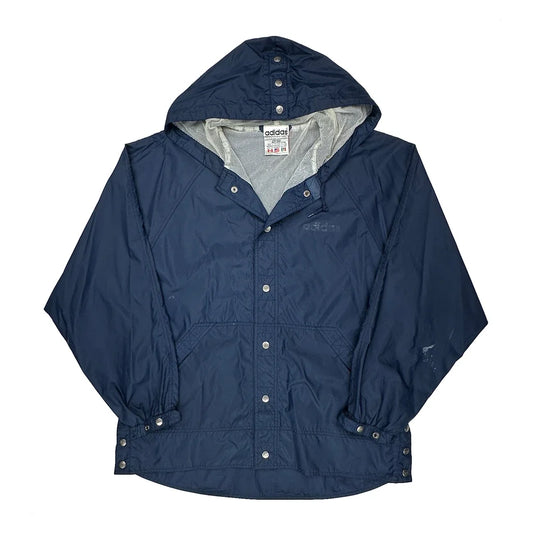 Adidas Spellout Windbreaker - Medium Blue Polyester