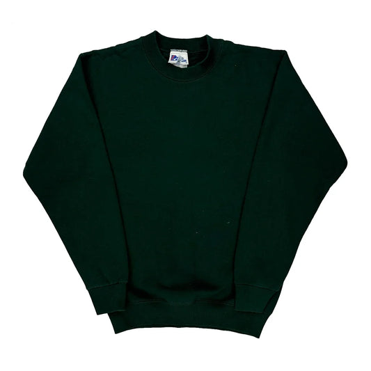 90S Blank Pro Layer Sweatshirt - Small Green Cotton Blend