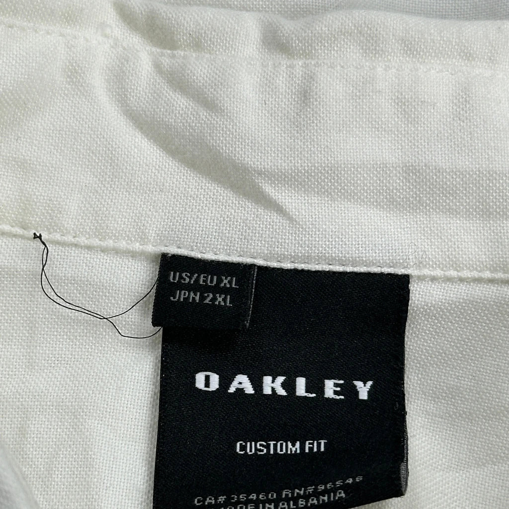 Oakley Short Sleeve Shirt - XL White Cotton