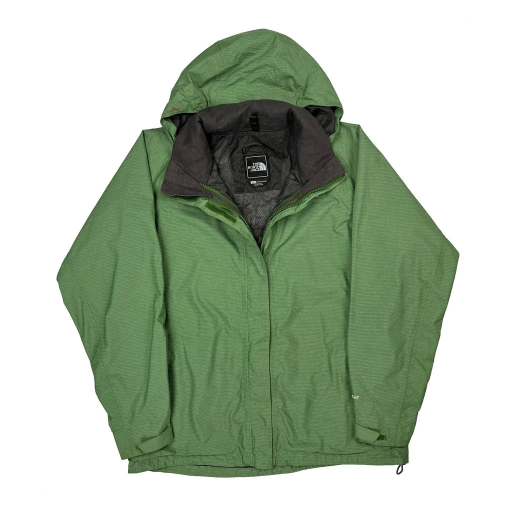 The North Face Waterproof Jacket - Large Green Polyester