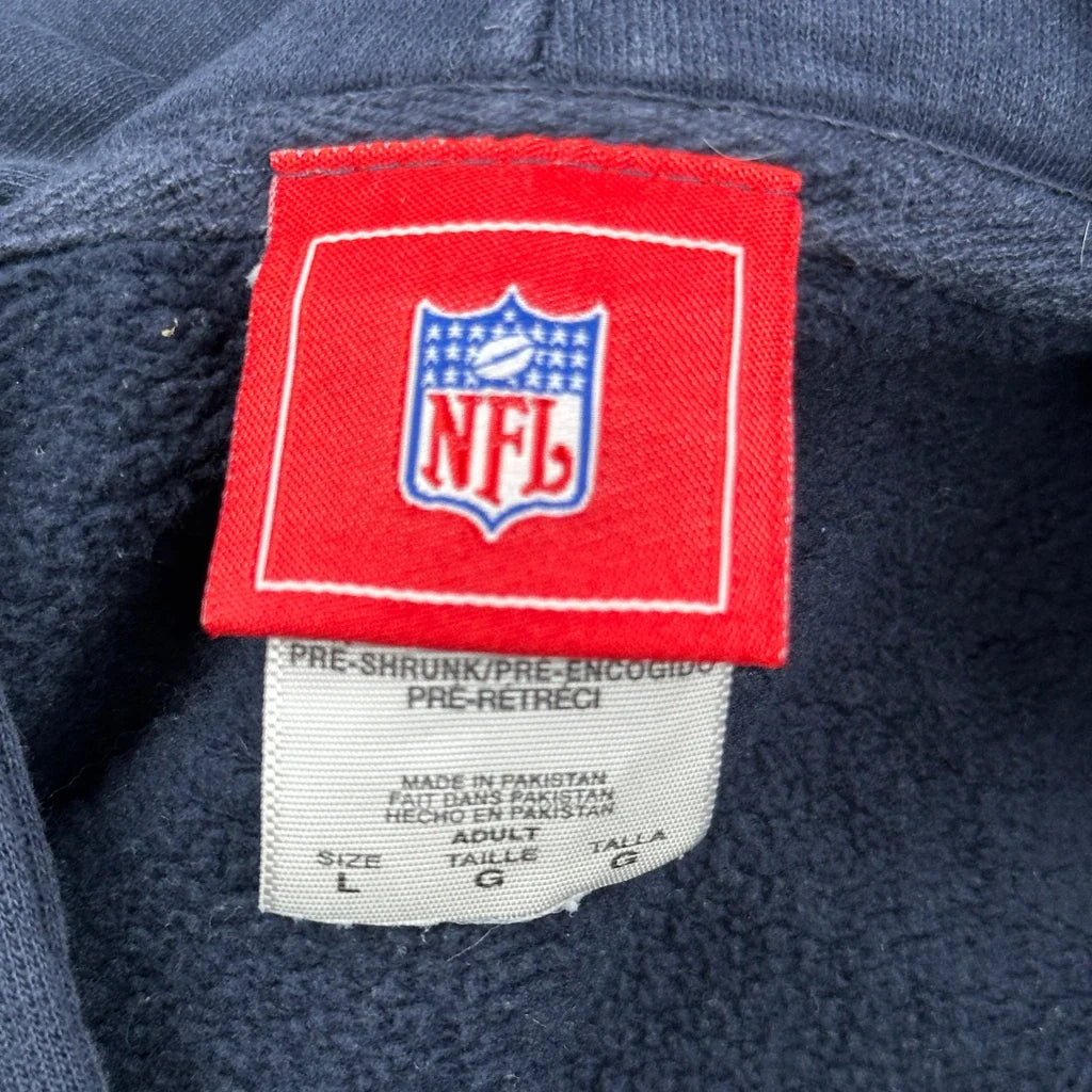 Chicago Bears Nfl Football Hoodie - Large Navy Cotton