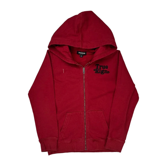 True Religion Hoodie - Large Red Cotton