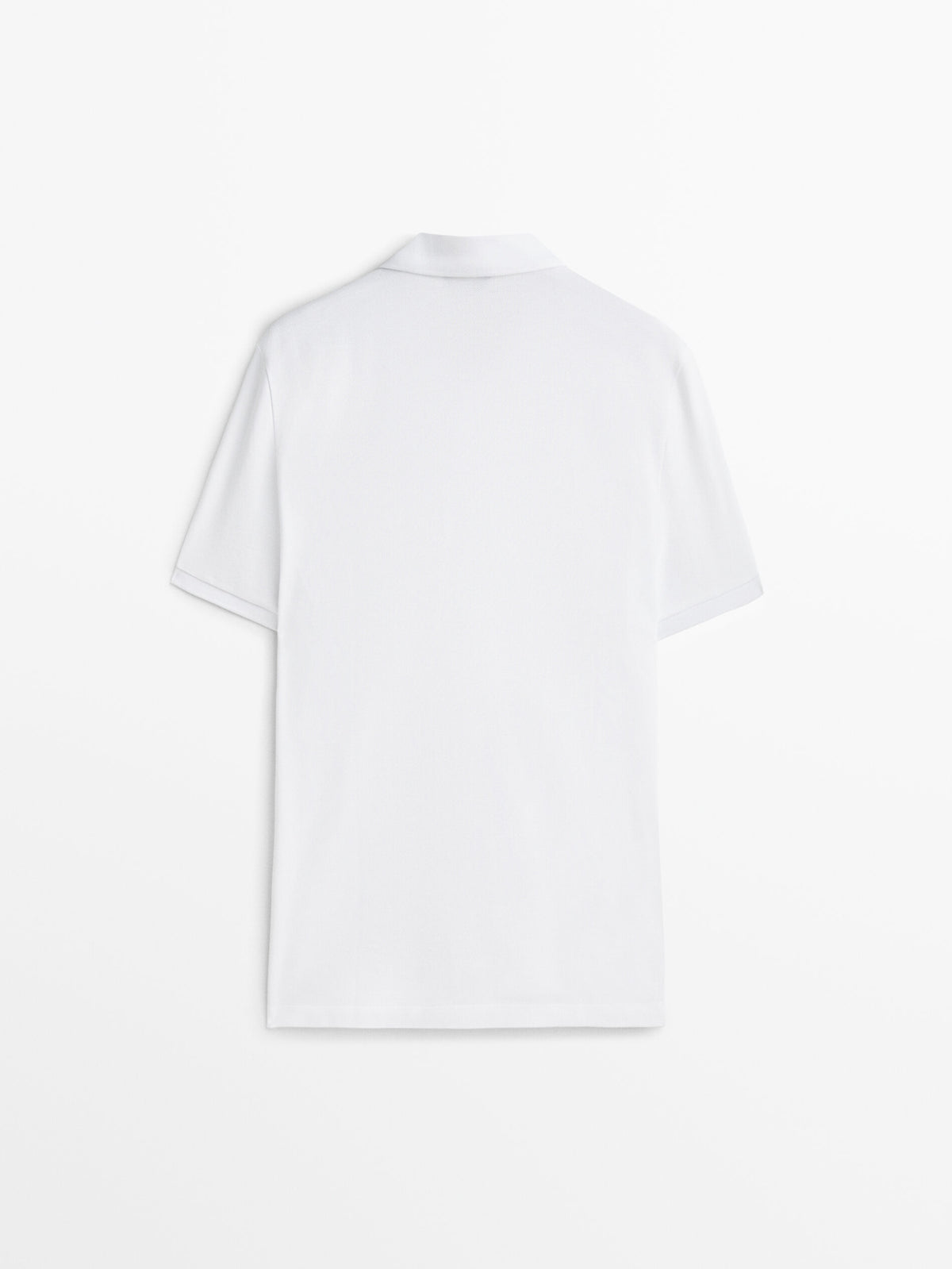 Polo piqué 100% algodón - BLANCO