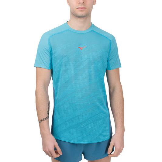 Mizuno Aero Drylite Maglietta Maui Blue