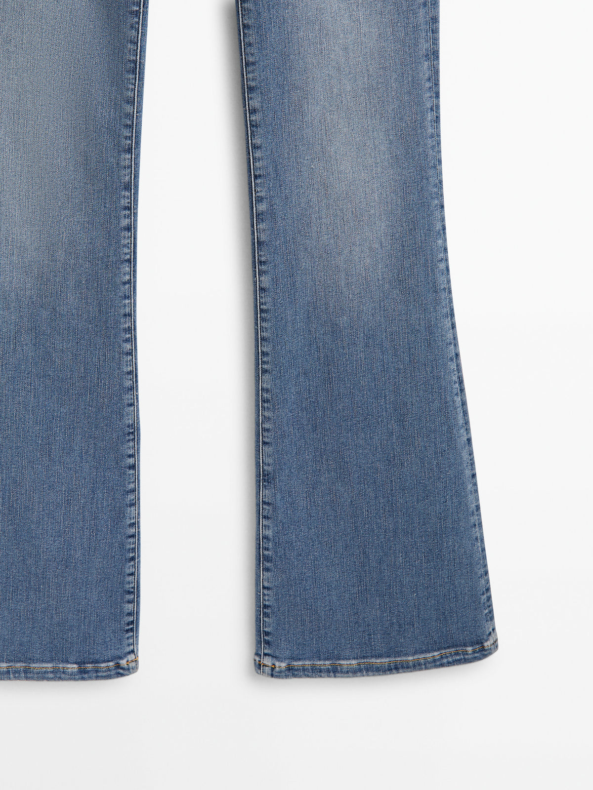 Pantalón vaquero tiro alto skinny flare - Azul Claro